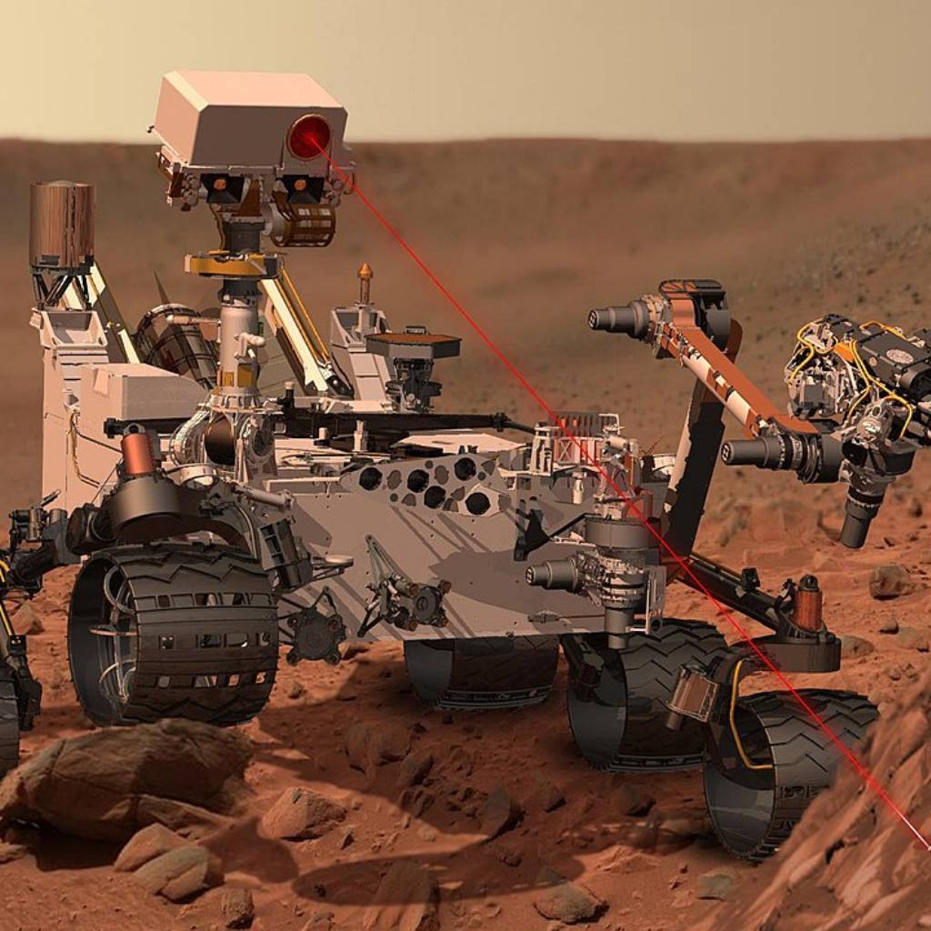 Le rover de la mission MSL de la NASA utilise le laser ChemCam developpe avec le CNES Entreprendre en Occitanie